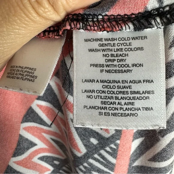 Nine West Racerback Abstract Print Maxi Dress - Picture 7 of 8